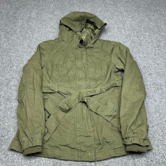 dELiA*s Jackets & Blazers - Delia's military green belted zip jacket size small